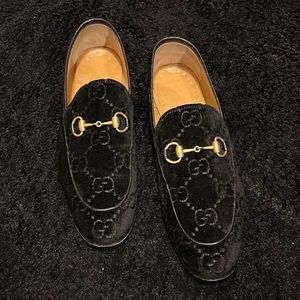 Gucci Jordaan GG velvet loafer
